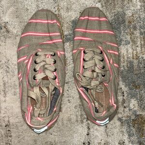 Toms Striped Canvas Lace-Up Shoes